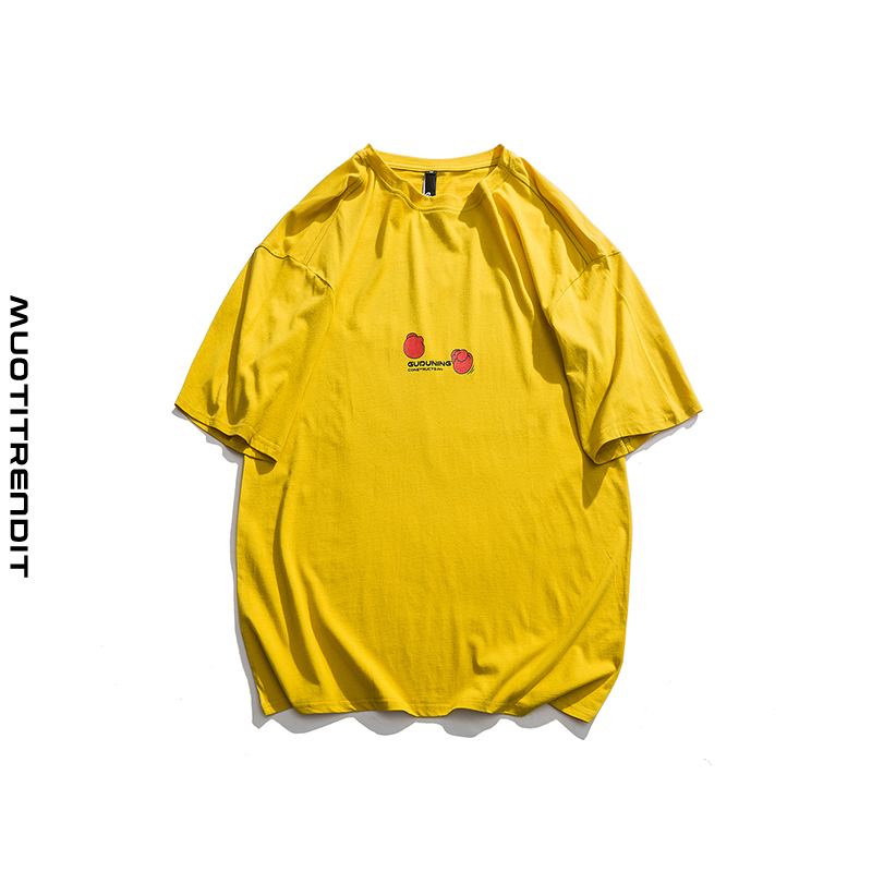 alkuperäinen kesän hauska t-paita uros keltainen