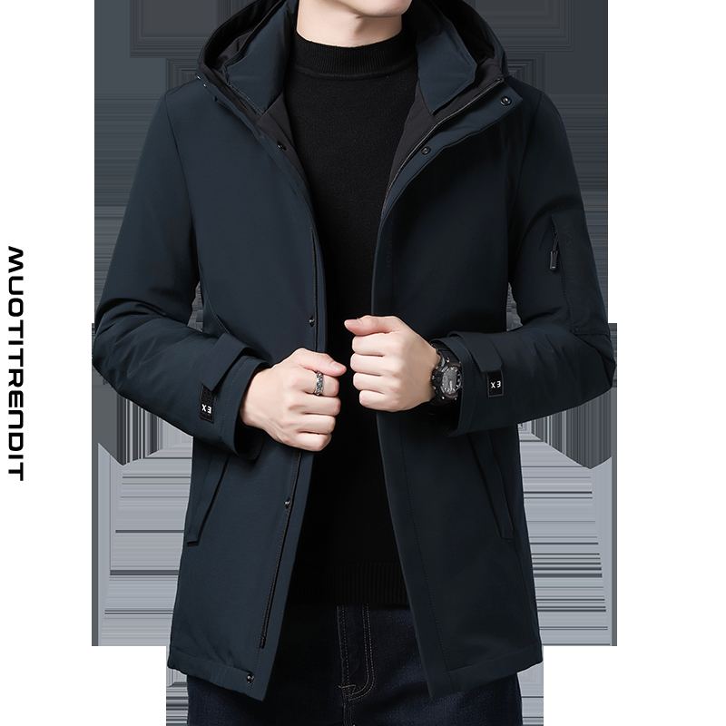 business-untuvatakki miesten boutique-ohut takki musta