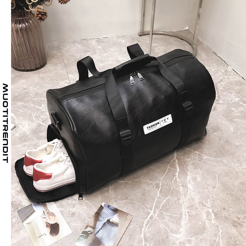 harjoituslaukun uros erillinen suurikapasiteettinen matkalaukku musta