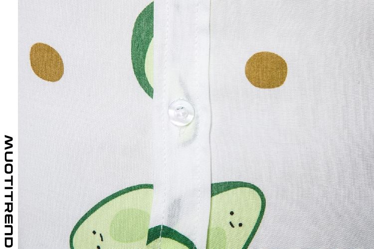 henkilökohtainen miesten paita silkki puuvilla lyhythihainen vihreä