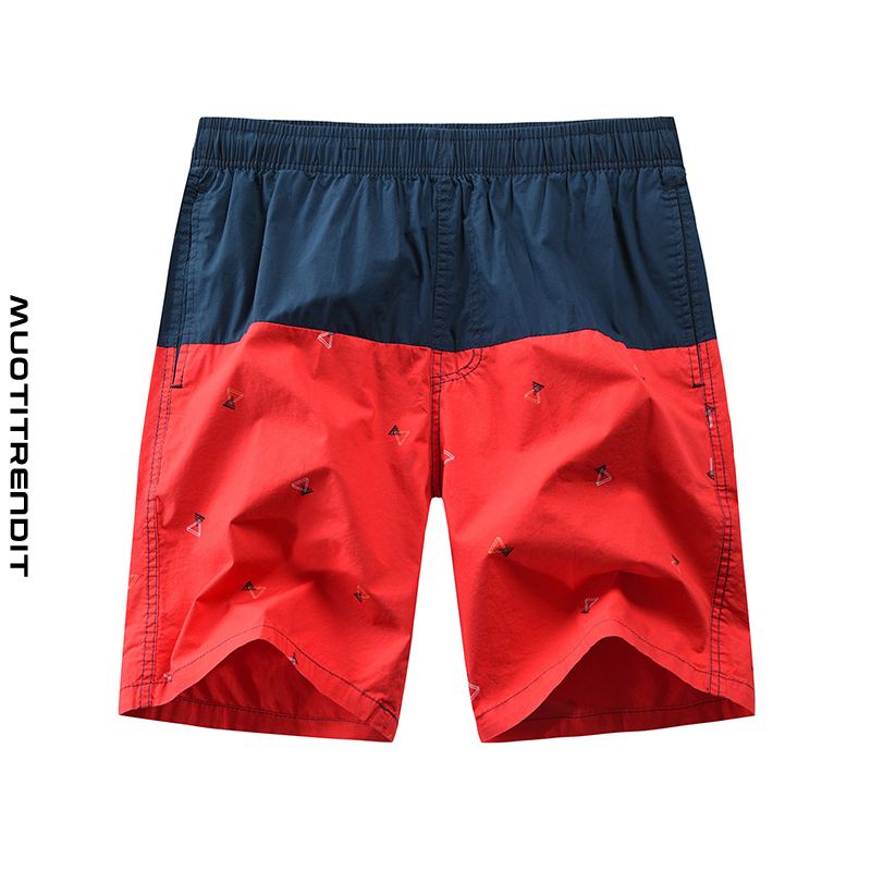 kesän miesten shortsit jotka sopivat väreihin rannan nuorten suosittu suurikokoinen punainen