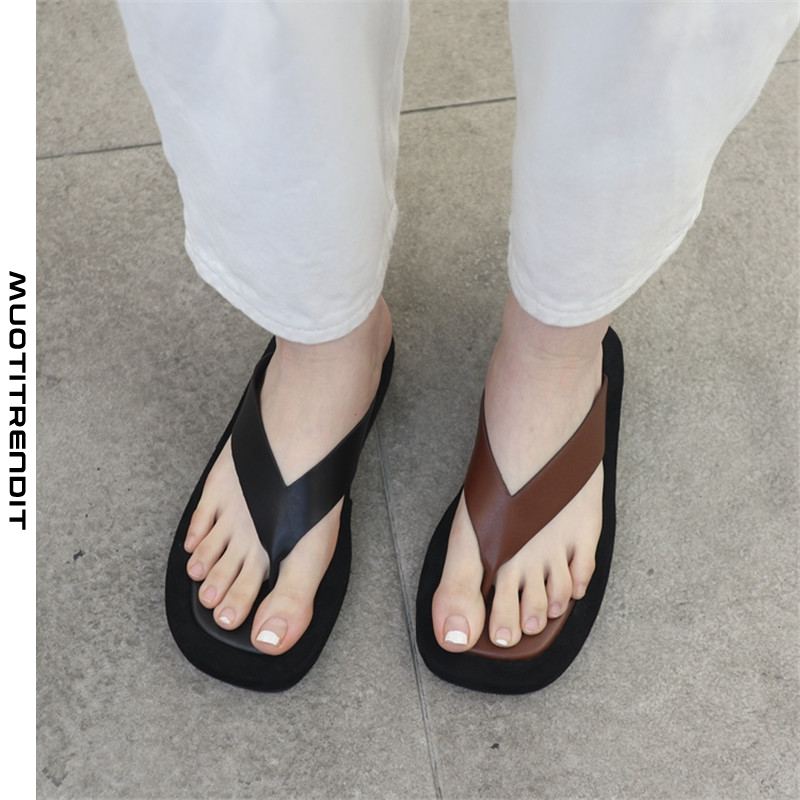 kevät- ja kesänvartiset varvastossut sandaalit ja naisten tohvelit mustat
