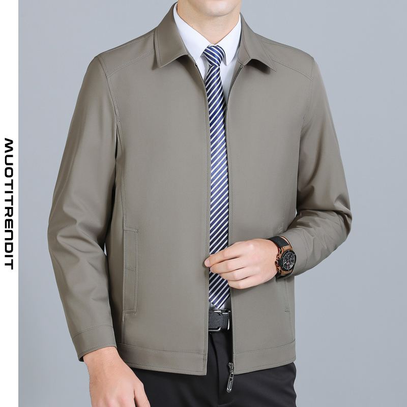 klassisen takin miesten takki ohut kevät- ja syksy-khaki