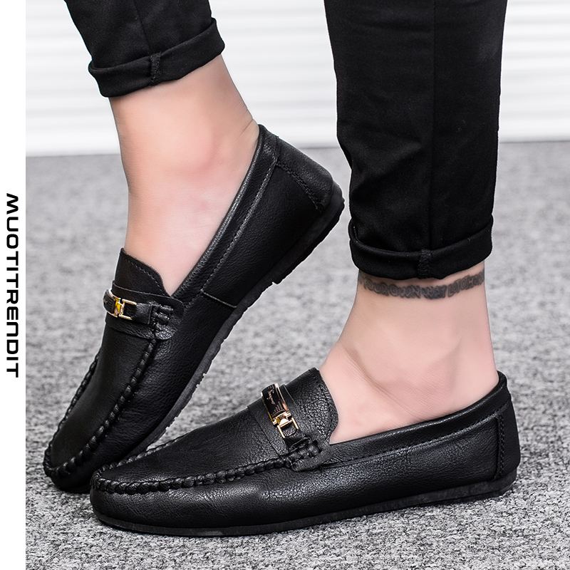 klassiset miesten kengät nahkaiset kengät rento ja mukava musta