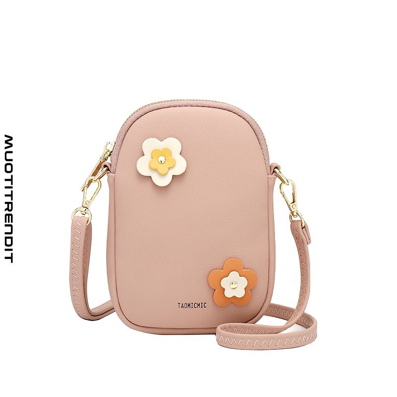 lompakko matkapuhelinlaukku naisten muoti lähetyslaukun vaihto pakkaus laittaa matkapuhelimen laukku vaaleanpunaiseksi