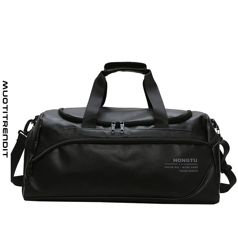 matkalaukku lyhyt työmatka suuren kapasiteetin matkalaukku miesten yksinkertainen musta