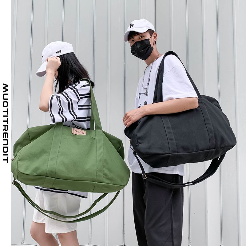 matkalaukku miesten kannettava kangas rento matkalaukku armeijan vihreä