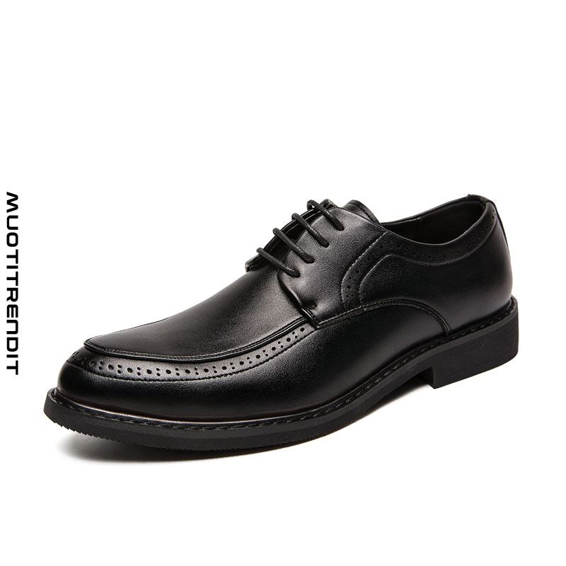 miesten brock derby-kengät vapaa-ajan mekot liiketoiminta komea musta-musta