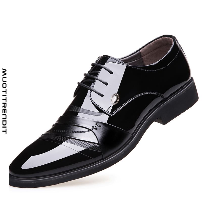 miesten derby-kengät nahkaiset business-kengät casual wedding groom blacked