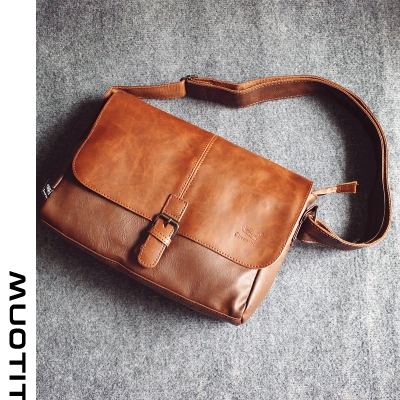 miesten olkalaukku olkalaukku business flip buckle cowhide brown