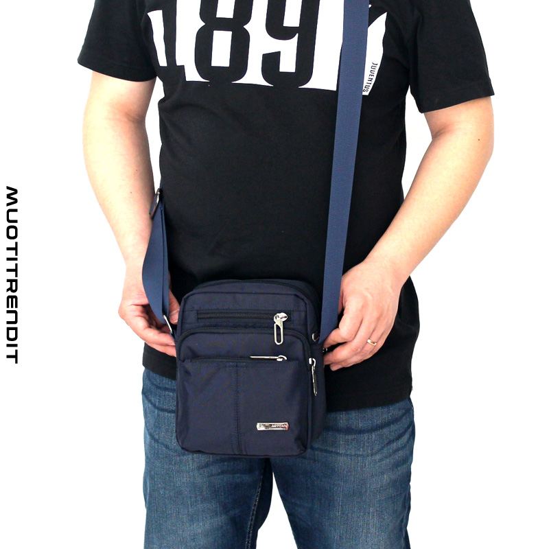 miesten olkalaukku oxford cloth messenger bag canvas classic black