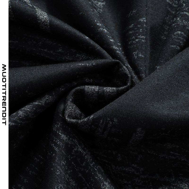 miesten puku takki liike rento kaksi nappia painatus muodollinen musta