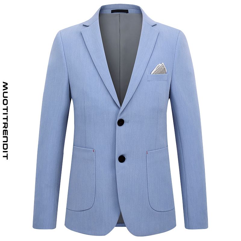 miesten puku takki ohut komea trendikäs liiketakki sininen