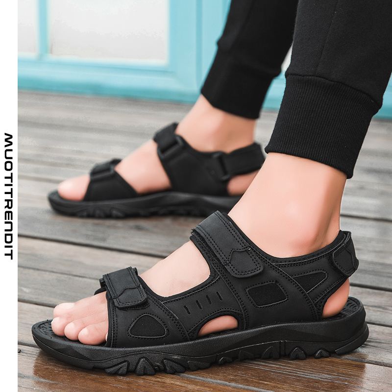 miesten sandaalit velcro sports trend casual -ranta-kengät keltainen