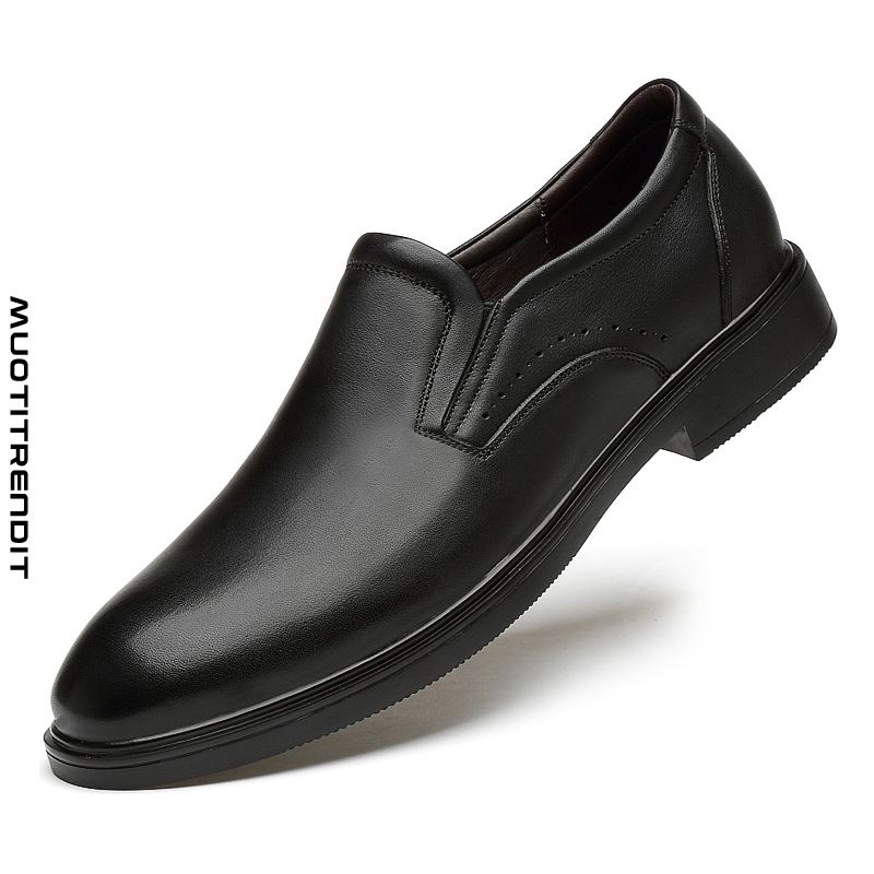 miesten tyylikkäät loafers-kengät rento ja mukava musta