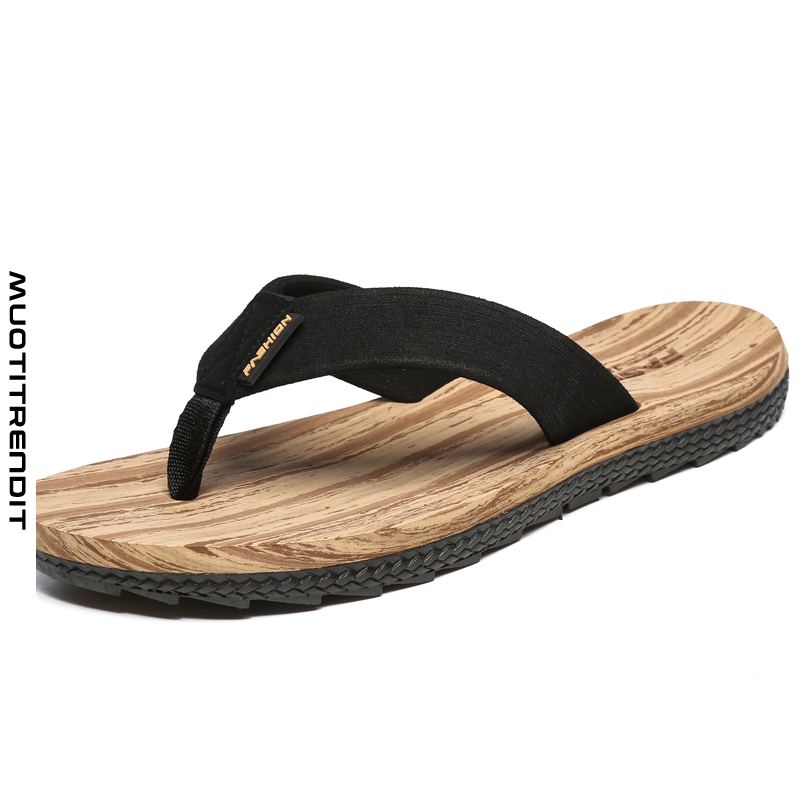 miesten varvastossut puurakeinen persoonallisuus ulkona kesä sandaalit musta