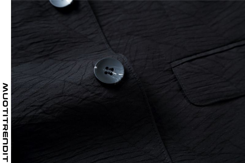 muodikas miesten puku takki trendikäs korkealaatuinen takki musta