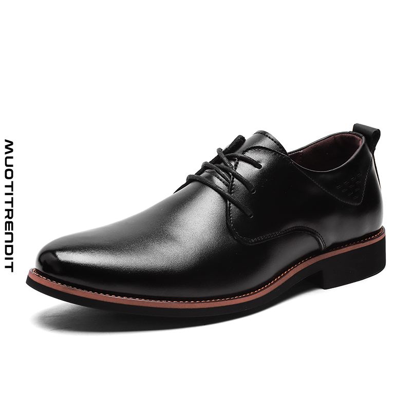 muodikkaat miesten derby-kengät chukka pointed toe business casual groom black