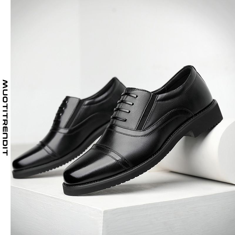 muodikkaat miesten oxford-kengät vapaa-ajan mekot musta