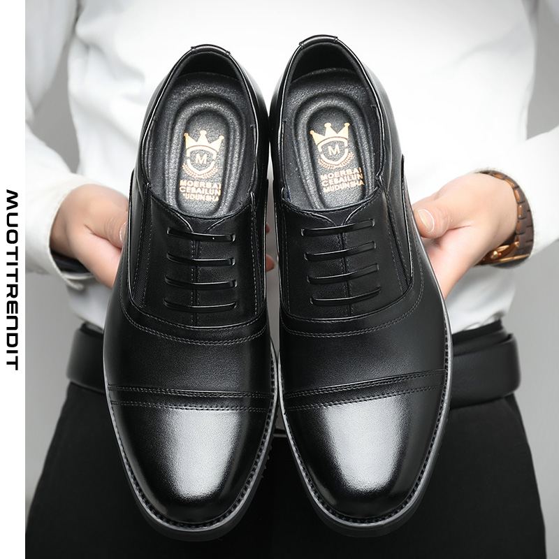 muodikkaat miesten oxford-kengät vapaa-ajan mekot musta