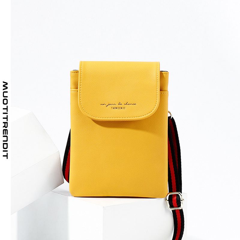 naisten lompakko matkapuhelinlaukku lähetyskolikkokukkaro matkapuhelinlaukku keltainen