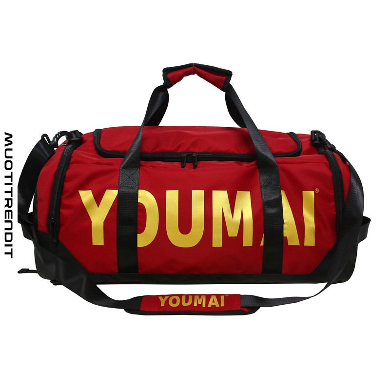 suurikokoinen urospuolinen monitoimilaukku yksinkertainen punainen matkalaukku