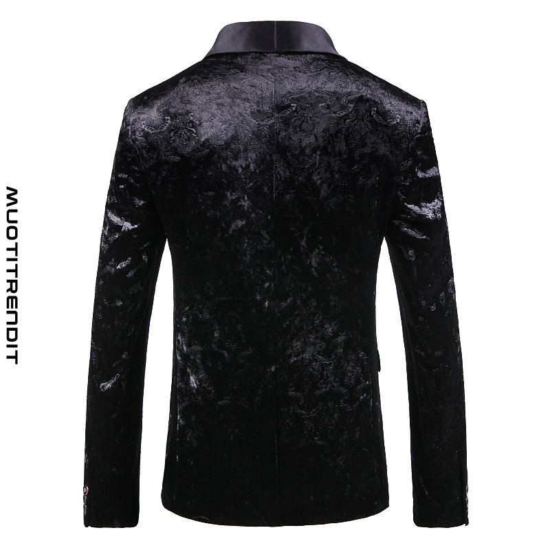 ylellinen miesten puku takki ohut tyylikäs takki syksy ja talvi musta